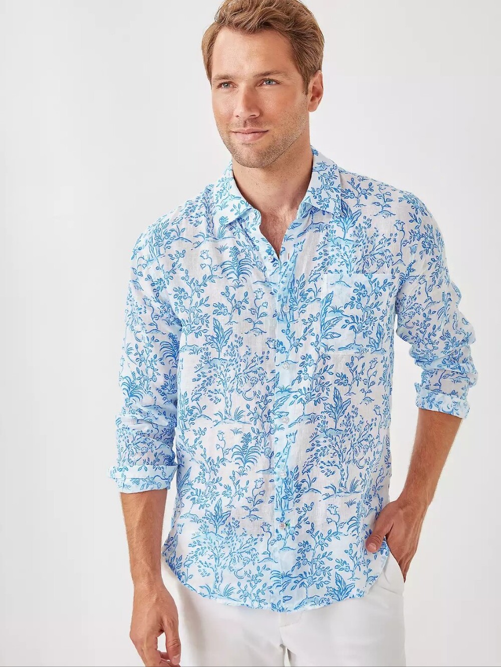 NWT Lilly Pulitzer Men's Stuff Addison Shirt